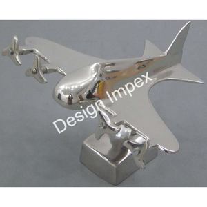 Modelo de escala de avión decorativo, modelo de avión de Metal niquelado, modelo de avión, habitación Interior, ideas de decoración del hogar, artículos de regalo - Product Image 4