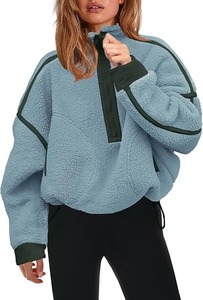 Chaleco de lana Sherpa ultrasuave para mujer, ropa deportiva informal, transpirable, tela de lana de Cachemira, chaleco Vintage para trabajo de invierno - Product Image 2