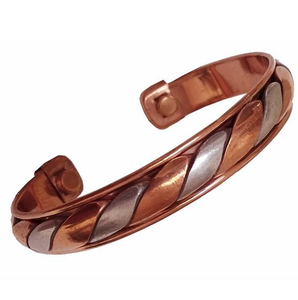 Brazalete de Cobre Sólido Puro, Hecho a Mano, Ecológico, para Hombre y Mujer, de Alta Calidad, por Decor World Expo - Product Image 6
