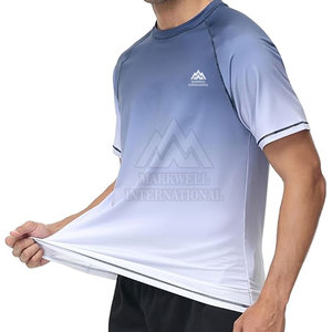 Ropa de Compresión para Hombre, Camiseta de Protección Solar Personalizada para Venta al por Mayor, Camiseta de Protección Solar de Secado Rápido de la Mejor Calidad - Product Image 4