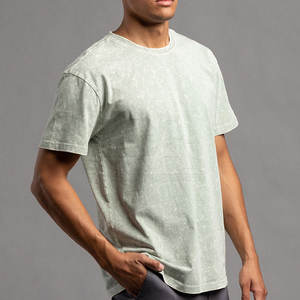 Nuevo estilo personalizado ácido lavado camiseta fabricante precio barato manga corta ácido lavado camiseta - Product Image 3