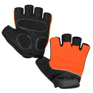 Gants de sport en cuir respirant à demi-doigts, antidérapants, pour la salle de sport, la course à pied, le vélo, la vente en gros - Product Image 6