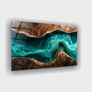 SACK Handmade Epoxy Resin Solid <b>Wood</b> <b>Bed</b> <b>Headboard</b> | Modern Luxury Love Theme Bedroom Furniture Custom Artistic Heat Curing - Product Image 1