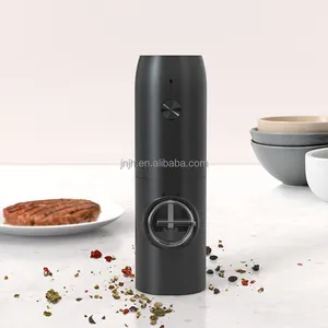 Black USB Electronic Ceramic Rechargeable Salt And Pepper Grinder Mill