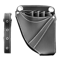 Étui en cuir avec ciseaux de coiffeur | Étui en cuir pour Salon de coiffure de beauté professionnel pochette sac ceinture Logo personnalisé