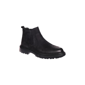 M1146 Men's Classic Genuine Leather Chelsea Boots Slip Resistant Autumn Winter Casual Walking Footwear - Product Image 1