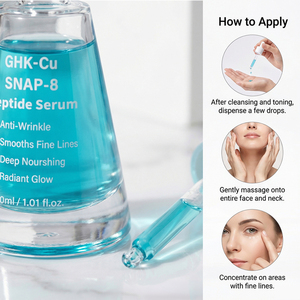 Suero Facial Multifunción 5 en 1 OEM, Niacinamida, Péptido de Cobre Azul GHK-Cu, Suero Reparador Antienvejecimiento - Product Image 6