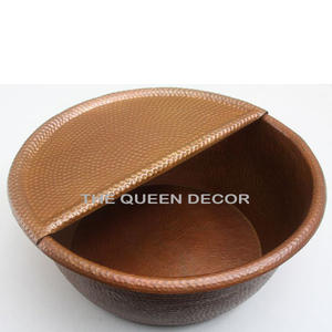 Vendeur chaud bol de pédicure en cuivre pur de qualité supérieure pour la maison hôtel Restaurant cuisine nourriture dîner bol de service - Product Image 6