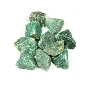 Pierre d'aventurine verte Pierre brute non polie Cristal naturel de guérison Reiki pour agate sculptée Feng Shui par grossiste - Product Image 2