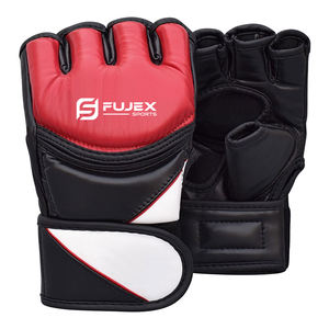 Guantes de MMA Profesionales de Alta Calidad Hechos a Medida con Correa de Muñeca Ajustable, Agarres de Cuero PU y Logotipo Personalizado - Product Image 4