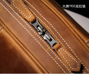 กระเป๋าหนังแท้แบบมีซิปปิดใช้ซ้ำได้และเป็นมิตรต่อสิ่งแวดล้อม - Product Image 3