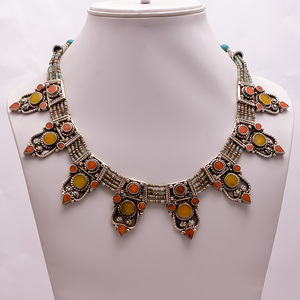 Collier Vintage à breloque tibétain, bijou fantaisie, à la mode, simple, vente en gros - Product Image 3