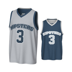 Ensemble d'uniformes de basket-ball personnalisés en gros, ensemble d'équipe, impression numérique, séchage rapide, respirant, 100% polyester, maillot de basket-ball sans manches - Product Image 5