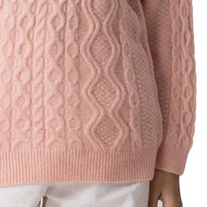 Pull-over de sport pour femme, oversize, 100% coton, respirant, séchage rapide, col en V, avec robe pull-over d'hiver - Product Image 3