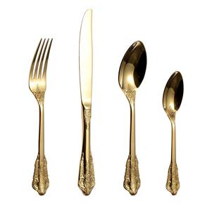 ชุดมีดทองเหลืองดีไซน์ใหม่ล่าสุดชุดเครื่องใช้บนโต๊ะอาหารสีทองคุณภาพดีเยี่ยมสำหรับงานแต่งงานและงานเลี้ยง - Product Image 6