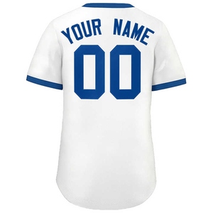 Maillot de baseball de qualité supérieure avec manches à double couture évents de passepoil contrastés et espace de logo personnalisé pour les équipes sportives - Product Image 4