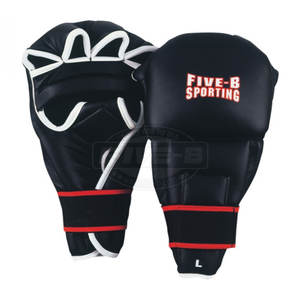 Guantes de MMA de Cuero Premium Semi Contacto con Fuerte Agarre, Ajuste Seguro, Ligeros y Absorbentes de Humedad - Diseño Personalizado - Product Image 6