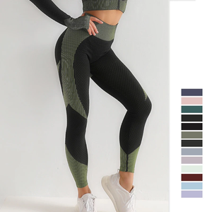 Mallas de yoga con logotipo personalizado con bolsillo lateral, mallas suaves de mantequilla atléticas adelgazantes para gimnasio y fitness lisas OEM para mujer - Product Image 1