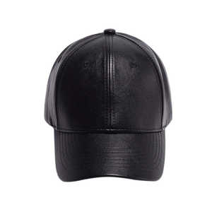 Venta al por mayor 2025 gorras de béisbol de cuero PU Premium con logotipos bordados personalizados de alta calidad cómodo logotipo personalizado servicio OEM - Product Image 4