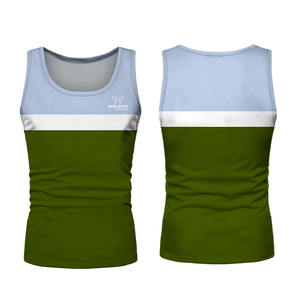 Débardeur personnalisé pour hommes Plus Stringer tricoté de haute qualité Impression 3D de couleur unie Broderie Décoration XL Musculation Gym Utilisation - Product Image 4