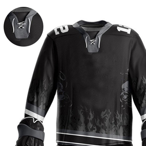 Ensemble complet de hockey sur glace de sport de haute qualité personnalisé par sublimation pour l'équipe uniforme de hockey sur glace à séchage rapide bon marché OEM ODM entretenu - Product Image 6