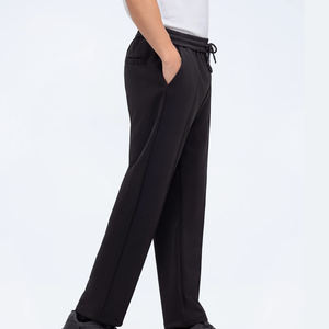 Pantalon de jogging décontracté pour homme, en molleton très respirant, épais, uni, pour l'hiver, personnalisable, effet délavé - Product Image 5