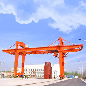Grúa de pórtico de contenedor montada en riel de doble viga de 20 toneladas de alta calidad, precio a la venta - Product Image 1