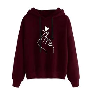 Sudadera con capucha de lana de punto para mujer de moda de Color sólido de manga larga suéter con capucha Chaqueta de punto para mujer primavera otoño - Product Image 1