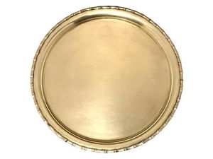 Bandeja Decorativa de Latón para Hogar, Cocina, Hotel, Restaurante, Color Dorado, con Soportes de Latón, Metal para Vajilla - Product Image 6