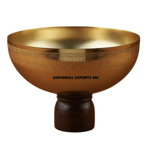 Cuenco de chocolate de acero inoxidable acabado en plata hecho a mano cuenco dulce forma redonda decorativo nuevo cuenco de chocolate de Metal con bandeja - Product Image 6