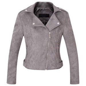 Veste en daim pour femme à prix de gros, style décontracté, toutes tailles disponibles, design personnalisable, vestes en daim pour femme - Product Image 3
