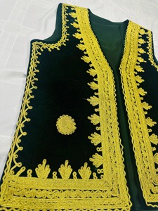 Chaleco Tradicional Afgano para Hombre, Sin Mangas, Hecho a Mano, Étnico, con Bordado Rico, Secado Rápido, Transpirable, para Verano - Product Image 5