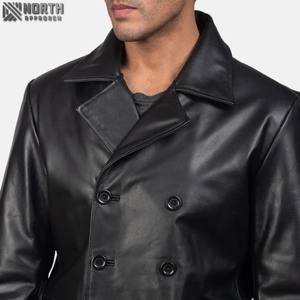 Nouvelle arrivée Vintage Camouflage 100% peau de vache ample mode Biker veste hommes hiver en cuir véritable imperméable coupe-vent unisexe - Product Image 5