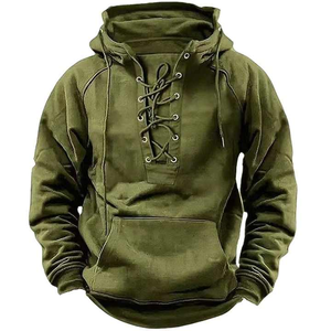 Sweats à capuche doublés thermiques 100% coton avec fermeture à cordon personnalisé Pull Hoodies Prix bon marché pour Noël et le Nouvel An - Product Image 1