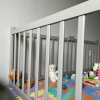 Clôture de sécurité pour bébé multifonctionnelle en bois naturel, peinture non toxique, parc pliable Montessori pour tout-petits