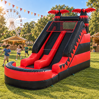 Vente chaude Parc de jeux commercial Parcours d'obstacles Château gonflable Thème licorne