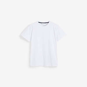 Camiseta de manga corta con cuello redondo informal de lujo para hombre, Camiseta de algodón de primera calidad con estampado de pantalla de bloque de Color liso listo - Product Image 5