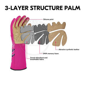 Gants de jardinage en cuir de couleur unie fabriqués au Pakistan, service OEM, imperméables, antidérapants, faible MOQ - Product Image 2