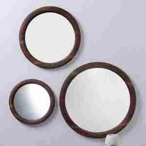 Nouveau Design Design & Crafted Designer Miroir Chambre Décor Rond Cadre En Bois Qualité D'exportation Avec Qualité D'exportation - Product Image 5