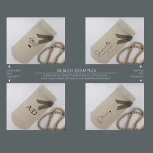 Sacs cadeaux en coton avec cordon de serrage 5x14 avec une qualité supérieure de 120 g/m² pour les occasions spéciales - Product Image 1