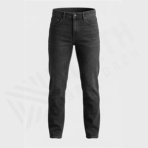 Pantalones Vaqueros de Mezclilla para Hombre, Marca Shell, Bolsillos Exteriores, Impresión Personalizada, Color Personalizado, Corte Recto, Elásticos, para Invierno y Otoño - Product Image 1