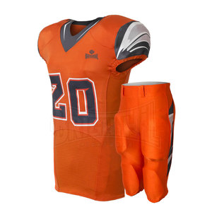 Conjunto de Jersey y pantalón de fútbol americano hecho a medida al por mayor, uniforme de fútbol americano de poliéster 100% de la mejor calidad - Product Image 1