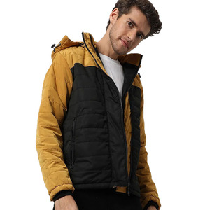 Chaqueta larga acolchada de calle alta para hombre, Material de lona de alta calidad, cuello levantado, temporada de invierno, tarifa barata al por mayor del fabricante - Product Image 1