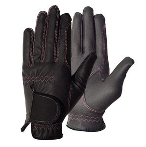 Gants d'équitation personnalisés de haute qualité pour hommes Gants équestres en cuir PU souple à la mode en gros - Product Image 1