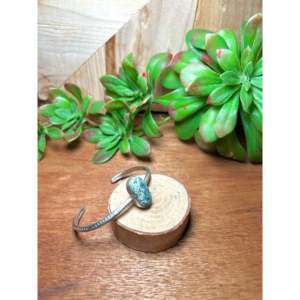 Navajo-Made Lander Varicsite & Sterling <b>Silver</b> <b>Cuff</b> <b>Bracelet</b> New Fashion Jewelry - Product Image 2
