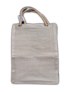 Custom Logo Reusable Lowellcraft JBW03037 <b>Small</b> Geometric Pattern NviroVino Juco <b>Bag</b> Rustique Wine Tote BioBlend EcoHaven <b>Bag</b> - Product Image 3