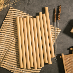 ชุดหลอดดูดแบบใช้แล้วทิ้งทำจากไม้ไผ่ธรรมชาติงานทำมือในเวียดนาม - Product Image 1