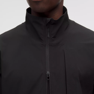 Chaqueta Impermeable Acolchada con Capucha y Bolsillo Frontal con Cremallera, Estilo Urbano, Invierno 2025, Unisex, Logotipo Personalizado, Cortavientos - Product Image 5