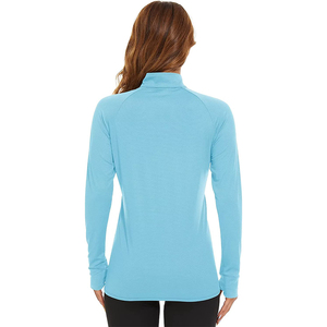 <b>Women's</b> Athletic Lightweight Long Sleeve Full <b>Zip</b> Hoodie Out-Look Sun Protection Hiking <b>Jacket</b> with Front Logo Print - Product Image 4