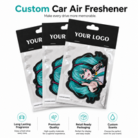 Désodorisants de voiture personnalisés populaires de haute qualité avec parfums senteurs de voiture neuve, parfum gravé, logo imprimé dessin animé, accessoire automobile